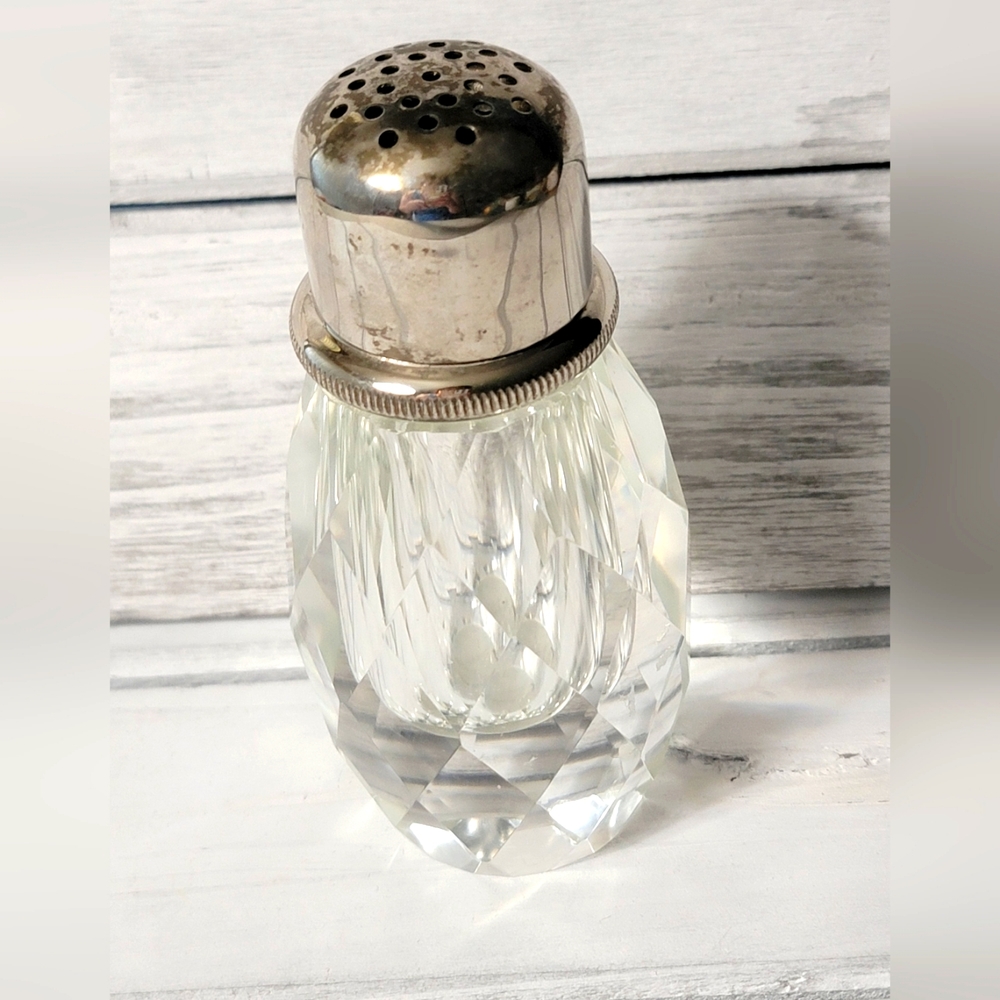 Lead Crystal Vintage Salt Mill